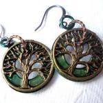 Tree of Life Earrings - Dar..
