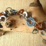 Hardware Bracelet: Orange a..