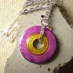 Washer Necklace: Yellow and..