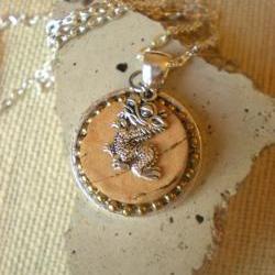 Wine Cork Necklace - Dragon